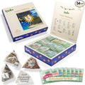 Lazika Herbal Tea Variety Pack with Lovely Presentation Box, 54 Counts, Holistic Wellbeing Tea Assortment Gift Set, Premium Collection with Pyramid Infuser Bag, Handcrafted