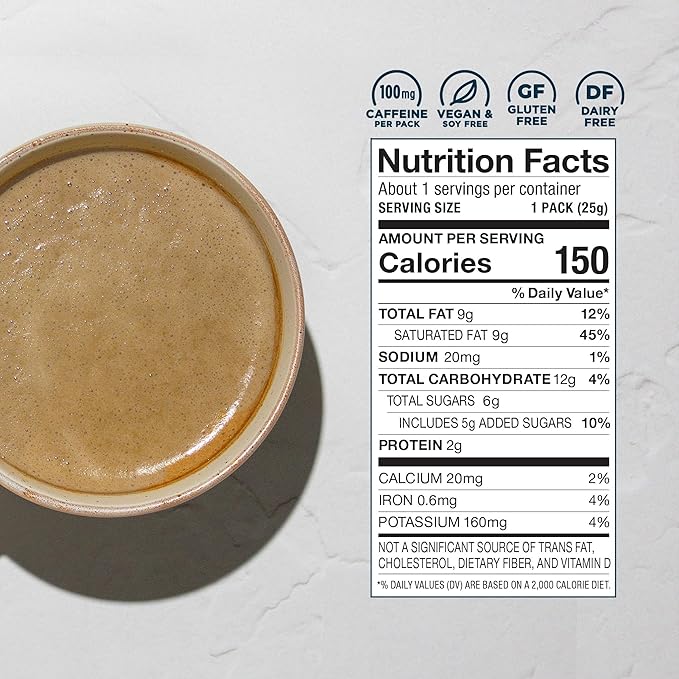 Laird Superfood Instant Latte Sweet & Creamy, Non-Dairy, Superfood Creamer, Gluten Free, Non-GMO, Vegan, 15pk Sachets