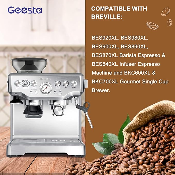 Premium 6-pack Water Filters For Replacement Breville BWF100 with Ion Exchange Resin inside