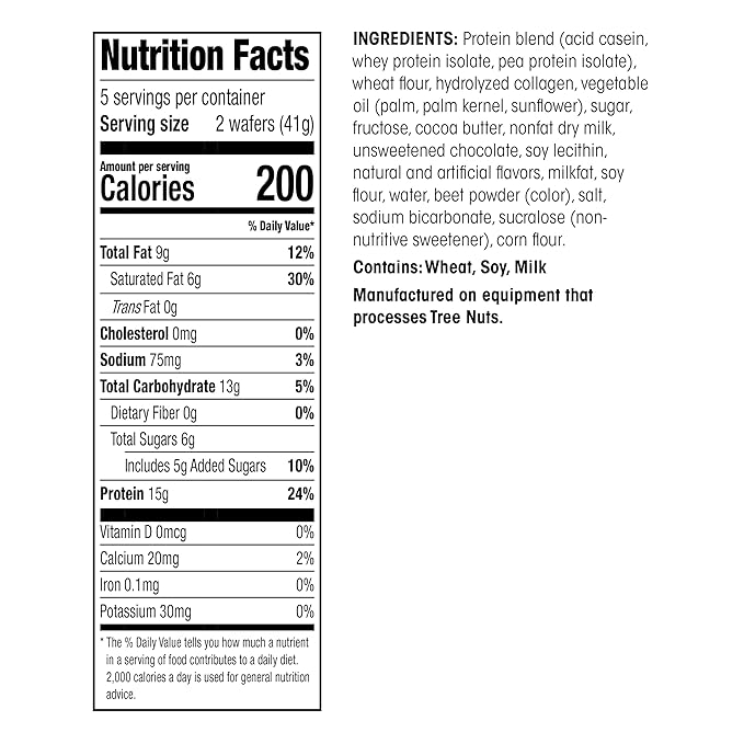 WonderSlim Protein Wafer Snack Bar, Raspberry, 200 Calories, 15g Protein, 0mg Cholesterol (5ct) (Pack of 2)