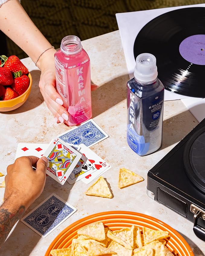 Karma Probiotic Water - 12 Pack, Watermelon Wild Berry Drink - Immune & Gut Health Support