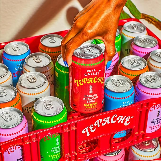 De La Calle Tepache - Naturally Fermented Pineapple Beverage, Antioxidant Rich, Certified Organic, Fermented, Low Sugar (Core Variety Pack) - Sparkling Juice - 12-Pack