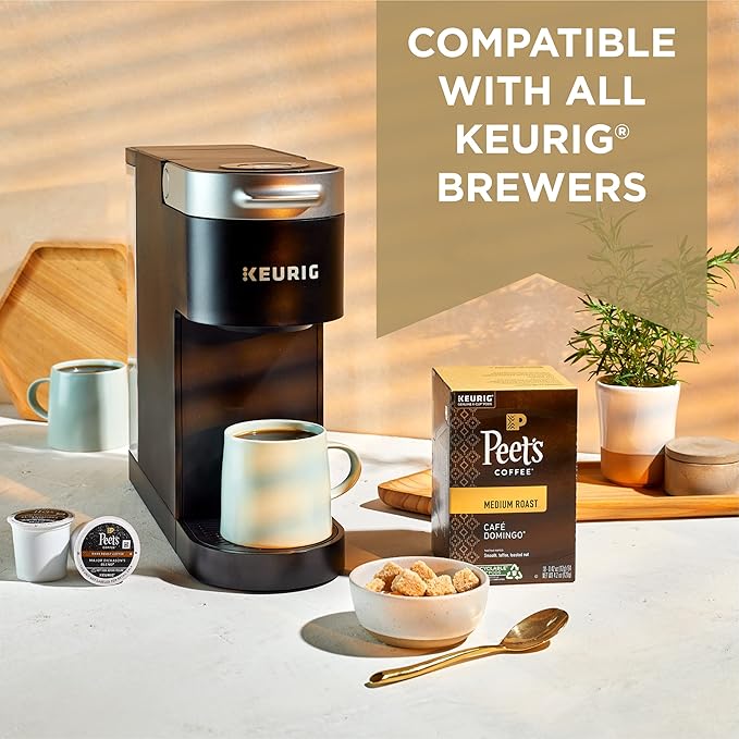 Peet's Coffee, Medium Roast Decaf Keurig K-Cup Pods - Decaf Especial 60 Count (6 Boxes of 10 K-Cup Pods)