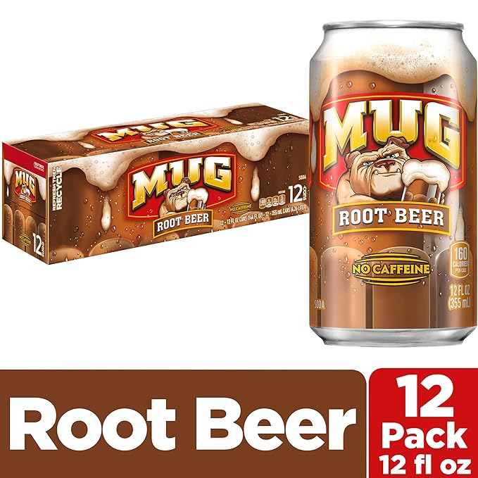 Mug Root Beer, 12 Fl Oz Cans (Pack of 12)
