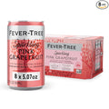 Fever-Tree Sparkling Pink Grapefruit - Premium Quality Mixer - Refreshing Beverage for Cocktails & Mocktails. Naturally Sourced Ingredients, No Artificial Sweeteners or Colors - 5.07 Fl Oz Cans - Pack of 8