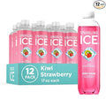 Sparkling Ice, Kiwi Strawberry Sparkling Water, Zero Sugar Flavored Water, with Antioxidants and Vitamins, Zero Sugar, 17 fl oz Bottles (Pack of 12)