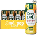 Simply POP Prebiotic Soda Pineapple Mango Cans, 12 fl oz, 12 Pack