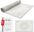 26 * 16 inches White grey, Non-Slip Silicone Baking Sheets - Baking Mat with 0.7mm Thickness - Non-Stick Pastry & Cookie Mat for Kitchen Counter for Rolling Out Dough with Measurements.