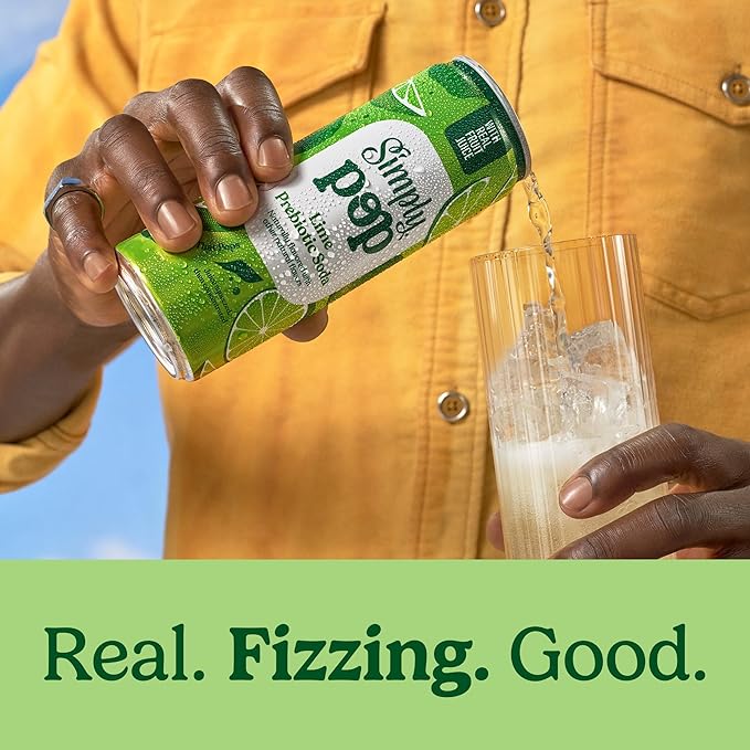 Simply POP Prebiotic Soda Variety Pack Cans, 12 fl oz, 12 Pack