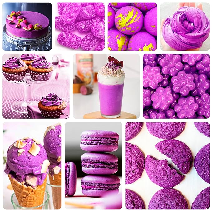 Food Coloring - Vibrant Liquid Icing Food Coloring Set for Baking, Cake Decorating, Easter Egg, Airbrush - Tasteless Food Color Dye for Fondant, Slime, DIY Crafts - 5.5 Fl.oz / 160ml Each (Violet)