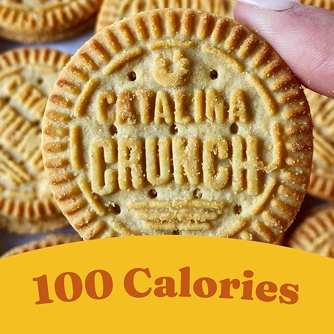 Catalina Crunch Protein Cookies, 4g Protein per Serving | Low-Sugar Sandwich Cookies | Gluten Free, Vegan | Keto Dessert Snacks - Peanut Butter, 5.9 oz. (14 Count)