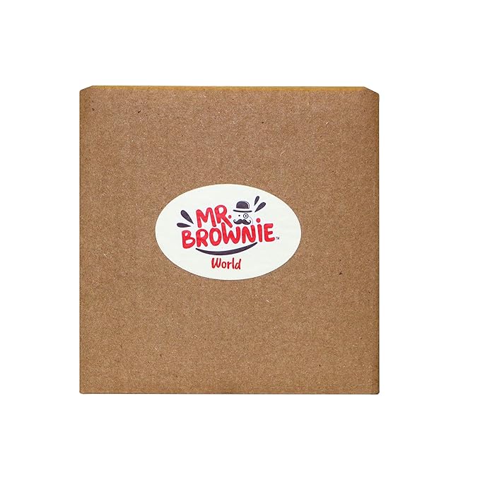 Mr. Brownie Chocolate Brownies | 8 Individually Wrapped Brownie Bites | Snack Packs for Kids & Adults | Real Belgian Chocolate | 2 Pack