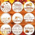 Fall Stencils for Painting on Wood 12” Happy Thanksgiving Stencil Hello Pumpkin Autumn Stencils for Painting on Porch Wall Fabric Wreath