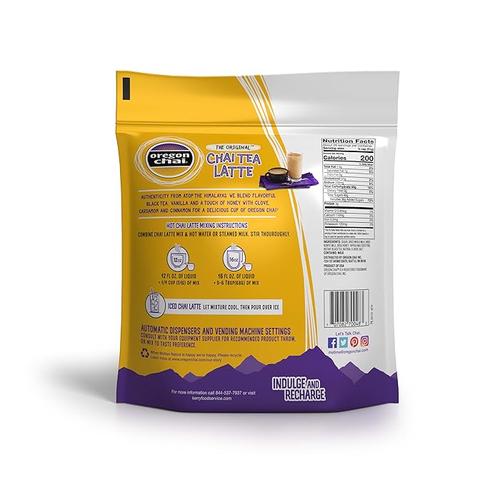 Oregon Chai Original Dry Chai Latte Mix, 3 Pound (Pack of 1)