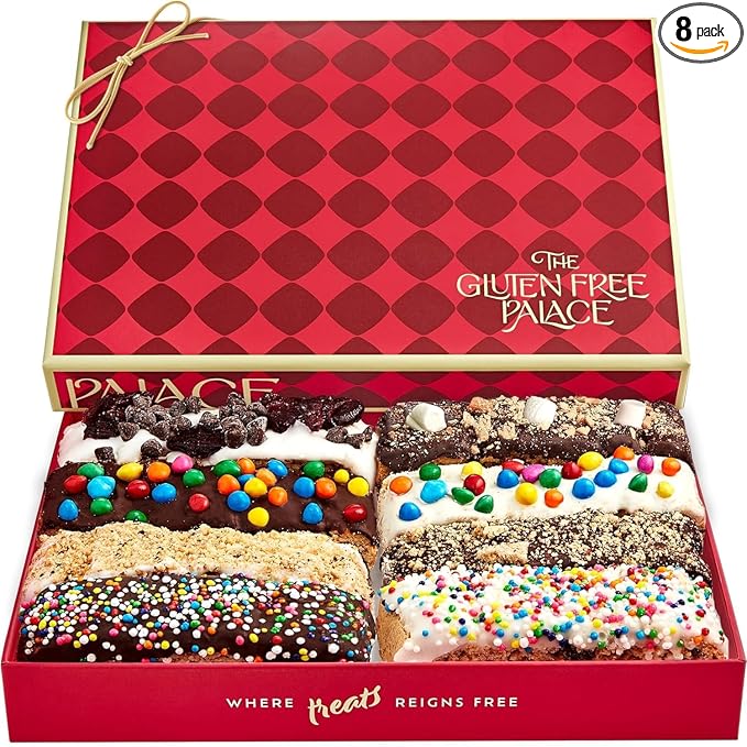 Gluten Free Palace Biscotti Gift Basket – Assorted Biscotti Cookies Gift for Men, Women, Birthday, Sympathy, Thank You & Corporate (8 Count)