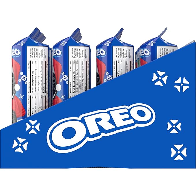 OREO Chocolate Sandwich Cookies, Holiday Cookies, 12 - 4 oz Stocking Stuffer Packs