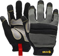 KAYGO Work Gloves For Men, KG125M Mechanic Utility Work Gloves for All Purpose, Excellent Grip, Heavy Duty, Improved Dexterity, Touch Screen,2X-Large