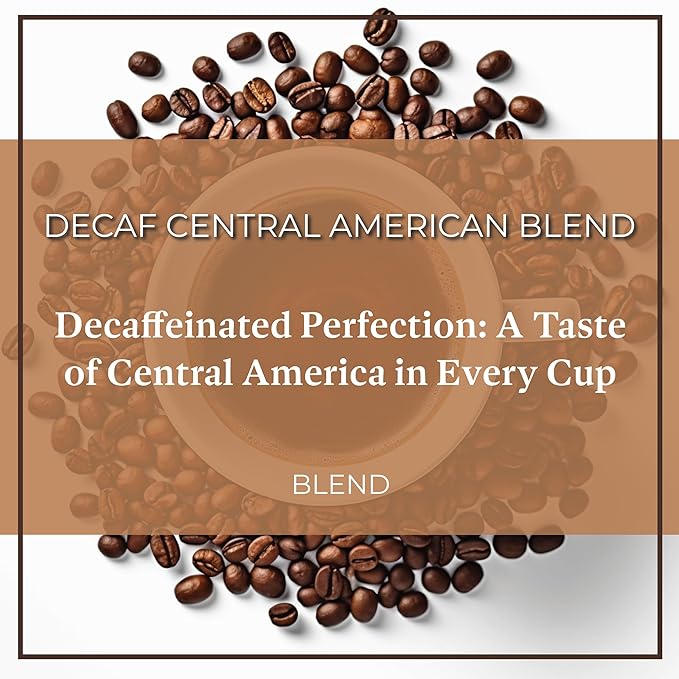 San Diego Coffee DECAF Central American Blend, Medium Roast, Whole Bean Coffee, 16-Ounce Bag Café en grano tostado descafeinado