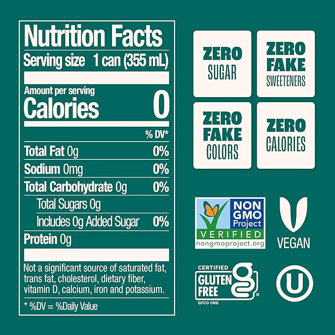 Zevia Zero Sugar Soda, Nostalgic Variety Pack, 12 oz Cans (24-Pack) – Naturally Sweetened, Non-GMO Project Verified, Gluten-Free, Vegan