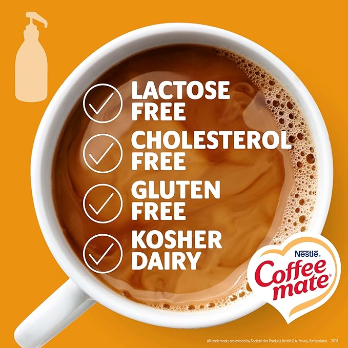 Nestle Coffee mate Coffee Creamer, Pumpkin Spice, Concentrated Liquid Pump Bottle, Non Dairy, No Refrigeration, 50.7 oz (Pack of 2)