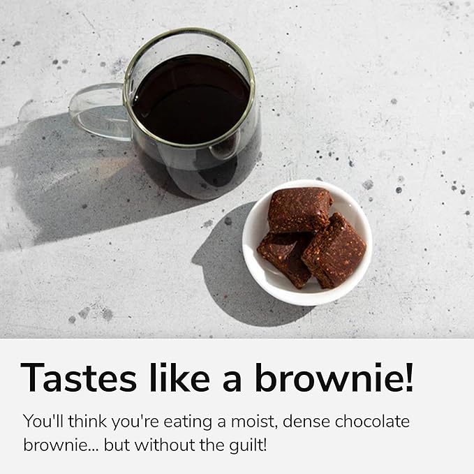 For Wellness Superfood Focus Bites (20 Count), Cocoa Espresso Brownie – Reduces Fatigue, Improves Digestion & Support Brain Function