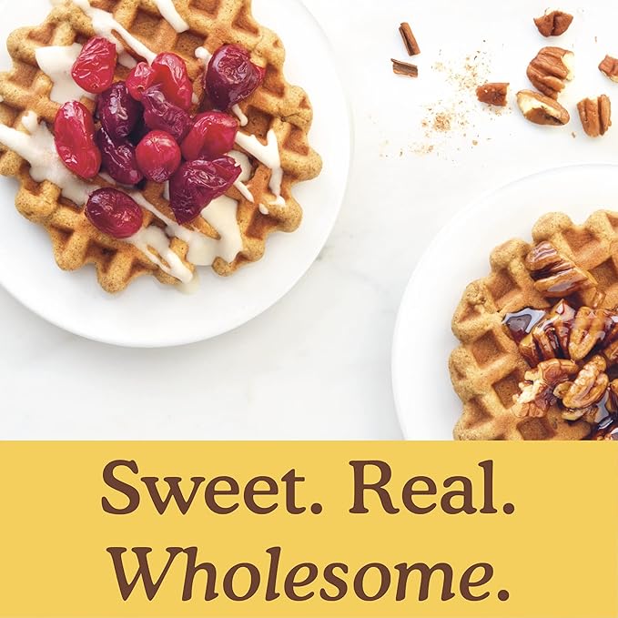 Simple Mills Almond Flour Pancake & Waffle Mix, Pumpkin - Gluten Free, Plant Based, Paleo Friendly, Breakfast 10.7 Ounce (Pack of 6)