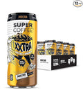 Super Coffee XXTRA, Keto Protein Coffee (0g Added Sugar, 7g Protein, 130 Calories) [Mocha] 15 Fl Oz, 12 Pack | Iced Smart Coffee Drinks - SoyFree GlutenFree
