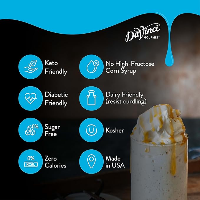 DaVinci Gourmet Sugar Free Syrup, Holiday Variety Pack - Peppermint, Pumpkin Pie, Egg Nog, Gingerbread, 25.4 Fl Oz (Pack of 4)