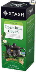Stash Tea Premium Green Tea, 6 Boxes of 30 Tea Bags Each (180 Tea Bags Total)