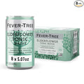 Fever-Tree Elderflower Tonic Water - Premium Quality Mixer - Refreshing Beverage for Cocktails & Mocktails. Naturally Sourced Ingredients, No Artificial Sweeteners or Colors - 5.1 Fl Oz Cans - Pack of 8