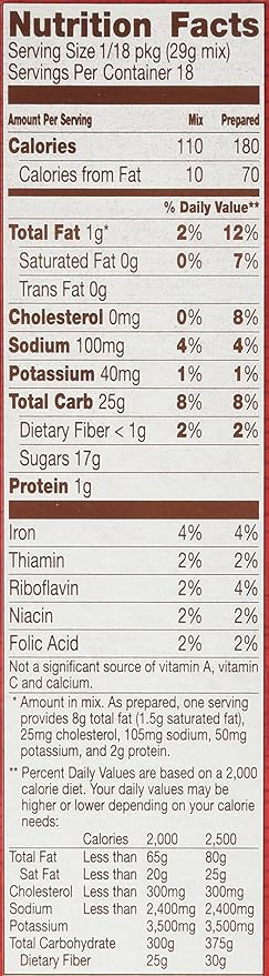 Betty Crocker Milk Chocolate Brownie Mix 18.4oz. (Pack of 4 Boxes)