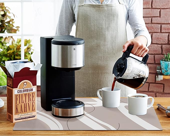 Golener Bar Mat Spill Mat,Counter Protector Absorbent Coffee Maker Spill Mat Under Espresso Maker rug,Heat Resistant Tamping Mat Protects Against Spills Water Proof Kitchen Decor,Use as Cup Mat