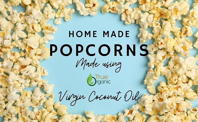True Organic Virgin Coconut Oil 16 Fl Oz |Unrefined, Cold-Pressed Extra Virgin Coconut Oil | USDA Organic and Kosher |Cooking Oil.