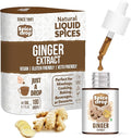 Spice Drop Pure Ginger Extract - Salad Dressing, Cooking, Baking, Tea, Coffee - Natural Immunity Booster - Rich Aroma - Dry Ginger Extract - No Added Color or Preservative - Non GMO - Vegan - 0.17 Oz