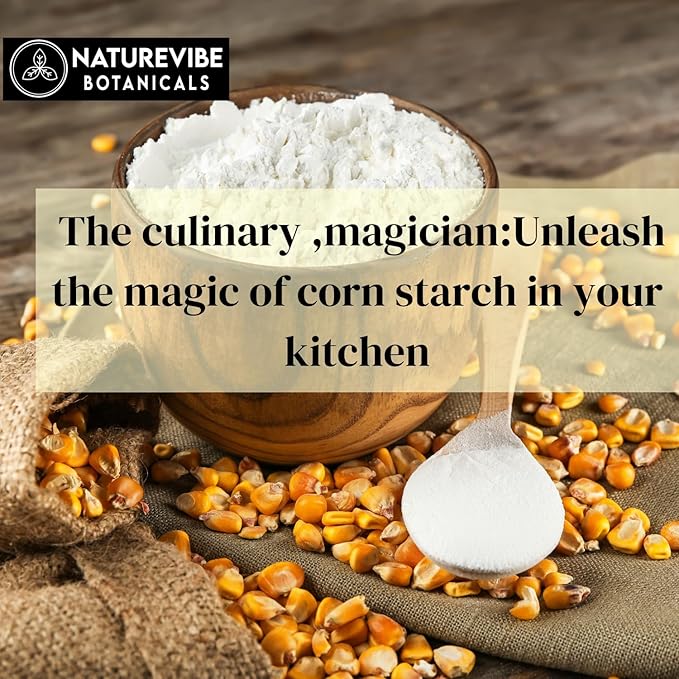 Naturevibe Botanicals Corn Starch 5lb Premium Quality | Used for Baking and as Thickener