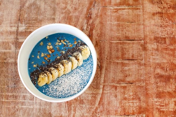 Ancient Roots Blue Butterfly Tea Natural Food Coloring Baking Powder, Flavoring Powder Filled with Antioxidants Blue Matcha Tea Easy to Mix Smoothie - 25 Servings (3.5 Ounces)