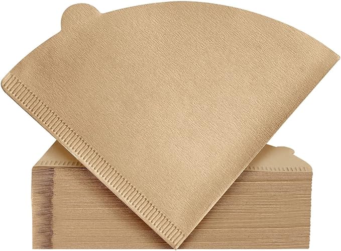 Coffee Filter, Cone Coffee Filters, Size 02 Coffee Filters for Pour Over Drippers, Total of 200 Sheets, 1-4 Cups, Natural Unbleached Brown