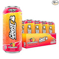 GHOST Energy Drink - 12-Pack, Strawbango, 16oz - Energy & Focus & No Artificial Colors - 200mg of Natural Caffeine, L-Carnitine & Taurine - Gluten-Free & Vegan