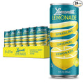 Lemonati Lemonade Sparkling Original Lemonade, No Artificial Sweeteners or Flavors, Gluten-Free, Kosher, Non-GMO, Vegan, 12 Fl Oz Slim Cans, Pack Of 24