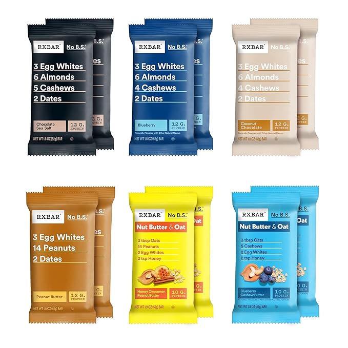 RXBAR Protein Bars, Snack Bars, Variety Pack (12 Count)