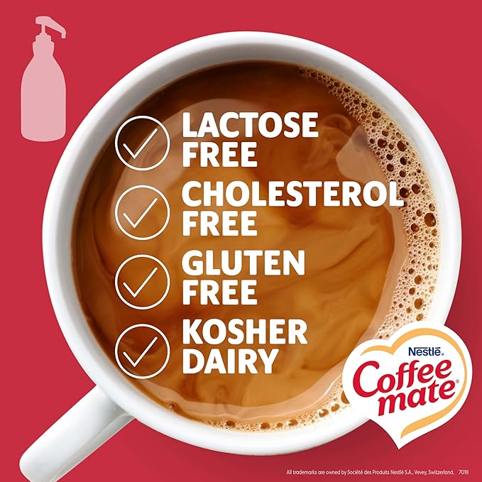 Nestle Coffee mate Coffee Creamer, Peppermint Mocha, Concentrated Liquid Pump Bottle, Non Dairy, No Refrigeration, 50.7 oz (Pack of 2)