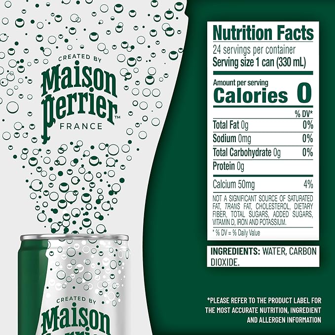 Maison Perrier Ultimate Sparkling Water, 11.15 Fl Oz Cans, 8 Count, 3 Pack