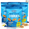 Cooper Street Twice Baked Lemon Blueberry Biscotti Cookies - Light, Crispy Mini Biscotti Cookies Ideal with Coffee - Traditional Low Calorie Italian Snacks - Kosher, Dairy, Peanut & Soy Free (6 Pack)