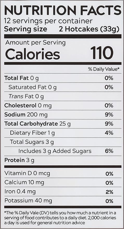 Classic Rolled Hotcakes Crepe Mix by American Table, Made with American-Grown Organic Wheat Flour & Pure Vanilla, French-Style, Non-GMO, Low Sugar, No Preservatives, Quick Prep, Makes 24 Crepes (14 oz, Pack of 1)