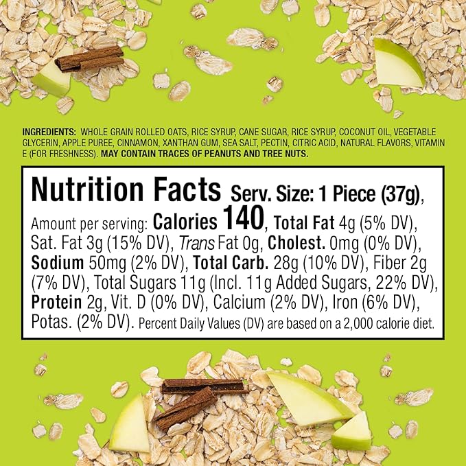 Bobo's Apple Pie Bite, Gluten Free, Non-GMO, Whole Grain Oats, Pack of 30 | Snack Bars | On-the-Go | Made with Simple Ingredients