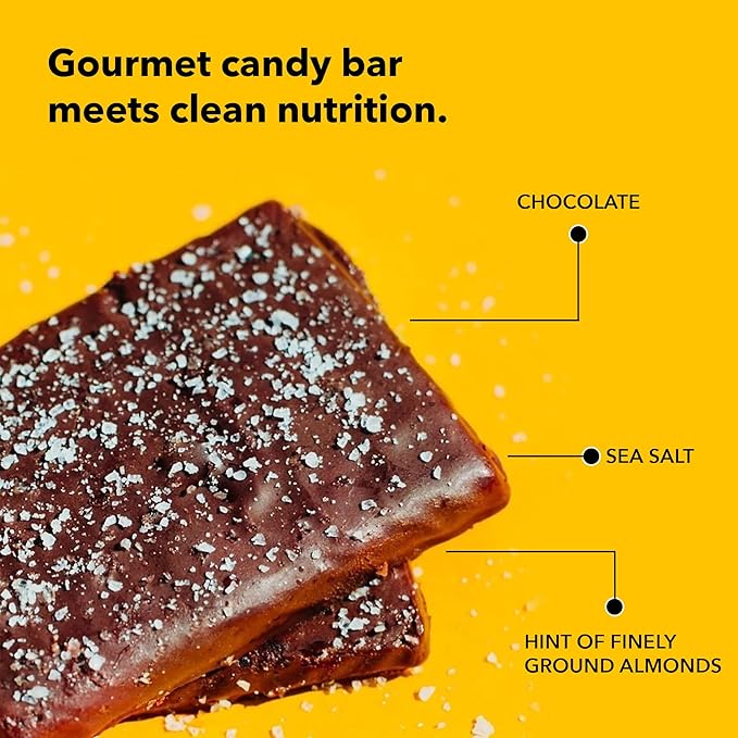TRUBAR Vegan Protein Bar, Saltylicious Almond Love, Gluten Free, Plant Based, High Fiber, Dairy Free, Low Fat, Non GMO, No Sugar Alcohols, 12G Lean Protein, 13G Fiber, Healthy Snack Bars, 12 CT