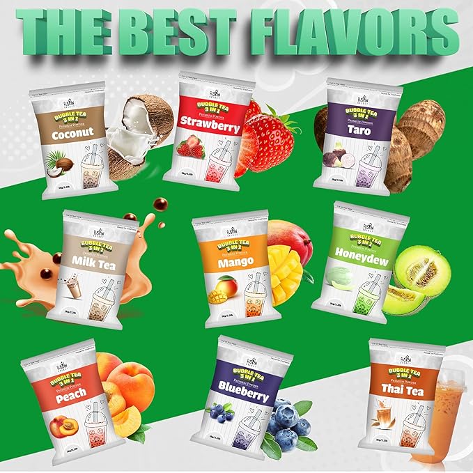 Fusion Select 2.2lb Tea Powder Mango Flavored-3-in-1 Drink Powder with Cream & Sugar - Instant Pre-Mixed Beverage for Hot or Cold Blends or Yummy Frappes (Mango)