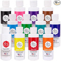 Ann Clark Professional Grade Food Coloring Gel Large 4.5 oz Bottles 12 Color Set Made in USA