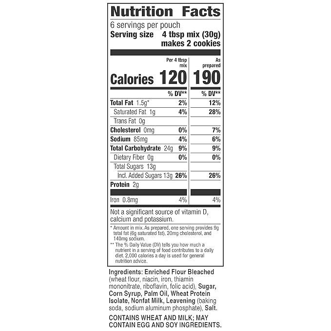 Betty Crocker Sugar Cookie Mix, Makes twelve (12) 2-inch Cookies, 6.25 oz.