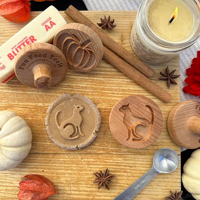 Wood Cookie Stamp, 2.5 Inch (Cat CS-069)